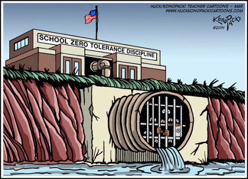 School to prison pipeline cartoon