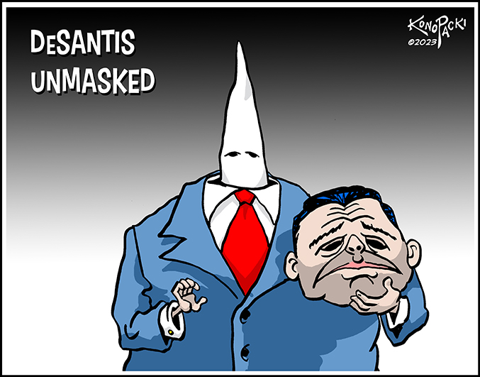 kkk lynching cartoon